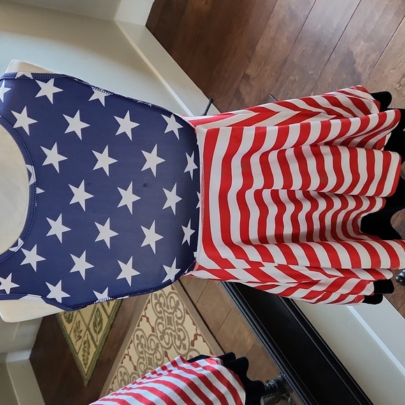 Perfashion Girls' Fourth of July Dresses Casual Sleeveless Patriotic Clothing - Picture 3 of 9